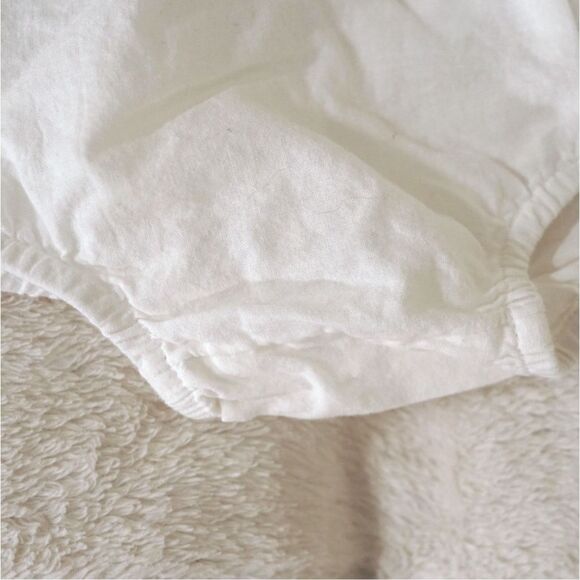 Ruby & Bloom White Cotton Diaper Cover - Picture 3 of 4